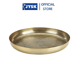 Mua Khay trang trí | JYSK Erling | aluminium | màu đồng xước phay | DK34xC4cm