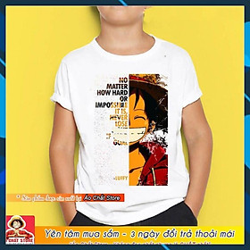 Áo thun One Piece LUFFY Siêu Cute - Áo LUFFY Đẹp Cho Bé Trai | Bé Gái OP120