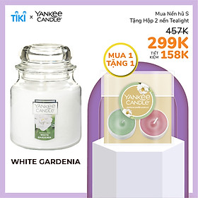 Nến hũ Yankee Candle size S - White Gardenia (104g)