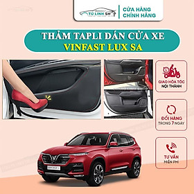 Bộ 4 Thảm Tapli cho Vinfast LUX SA dán cánh cửa chống trầy xước xe, dễ vệ sinh lau chùi