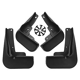 4x Car Wheel Mud Flaps Mudflaps Protection with 8 Screws Mud Guards Mudguard for  XV70 Easily to Install Replacement Part Flexible