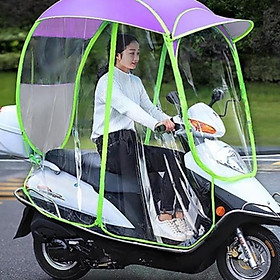 Mua  Mã LIFEXANH03 giảm 10% đơn 500K  Ô dù đi mưa - sản phẩm che năng mưa xe máy có rèm 2 bên 2