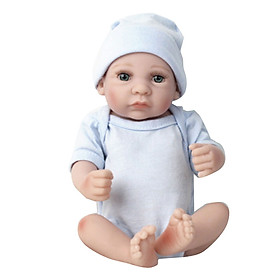 Doll Baby Blue Silicone Early Education Bathing
