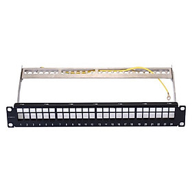 Mua Bảng cắm Patch panel VIVANCO - CAT.6A 24 port  Shielded  tốc độ truyền dữ liệu tới 10 Gbps - Hàng Chính Hãng