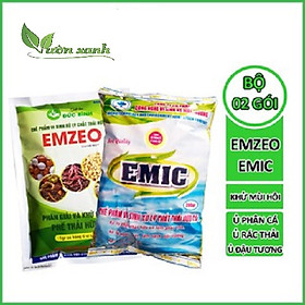 SET 2 GÓI CHẾ PHẨM Ủ PHÂN ĐẬU TƯƠNG VỚI EMIC VÀ EMZEO