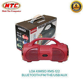 Mua Loa bluetooth KIMISO KMS-122 hỗ trợ nghe USB  thẻ nhớ  đài FM  cổng AUX  2 loa bass mạnh  có đèn led (màu ngẫu nhiên)
