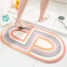 Mua Thảm trải sàn đẹp 40x80cm  Thảm (lau) chùi chân bằng sợi Len cao cấp - COLOR