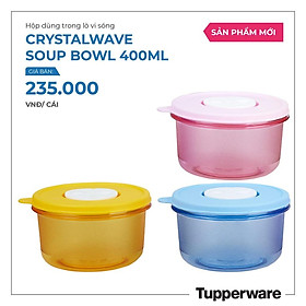 Hộp dùng trong lò vi sóng Crystalwave Soup Bowl 400ml