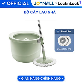 Mua Bộ cây lau nhà Lock&Lock ETM498MITS2 SPIN MOP - Hàng chính hàng  xoay 360 độ và kèm 3 bông lau - JoyMall