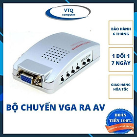 Box Chuyển VGA Ra Av Mini, Bộ Adapter Chuyển Đổi vga Sang AV SVIDEO. vtq.computer