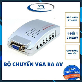 Mua Box Chuyển VGA Ra Av Mini  Bộ Adapter Chuyển Đổi vga Sang AV SVIDEO. vtq.computer