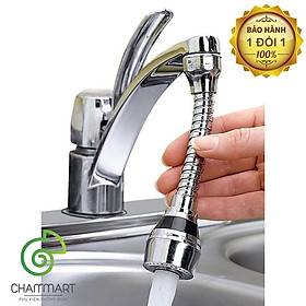 Mua Đầu vòi xịt nước tăng áp cho vòi bồn rửa Turbo Flex 360 mới thiết kế dạng vòi sen điều chỉnh dòng nước Chammart