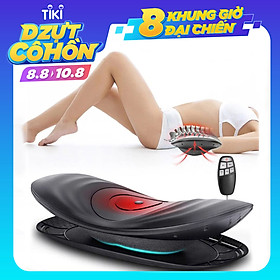 Máy Massage Lưng, Eo, Thắt Lưng - Hỗ Trợ Cột Sống Lưng, Thoát Vị Đĩa Đệm, Thoái Hóa, Đau Lưng, Vai Gáy... - Máy Massage Hồng Ngoại 4 Trong 1, Massage Nhiệt Độ 45->65 độ, có điều khiển cầm tay. Hàng Nhập Khẩu.