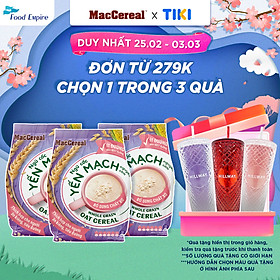 Combo 3 túi Bột Ngũ Cốc Dinh Dưỡng Ít Đường - MacCereal túi 20 gói x 28g