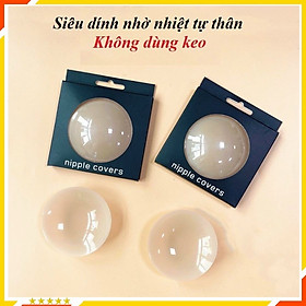 Miếng Dán Ngực Silicon Sinh Nhiệt Tự Thân Không Dùng Keo Dính - Dán Đầu Ti Dùng Nhiều Lần HT SYS