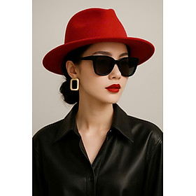 Nón mũ phớt cao bồi Fedora nam nữ trơn là phụ kiện thời trang mang hơi hướng cổ điển xen lẫn hiện đại dona25111701
