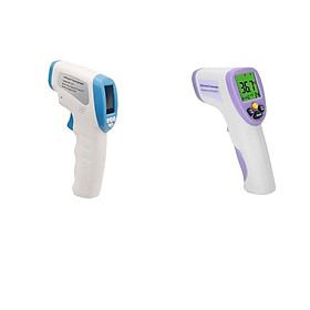 2x Multifunction Non- Forehead And Ear Digital Body Thermometer White