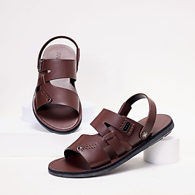 GIÀY SANDAL NAM PABNO 2 QUAI CHẤT LIỆU DA SIÊU BỀN PN21036