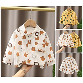ST3 Size80-120  Áo sơ mi bé trai  Thời trang trẻ Em