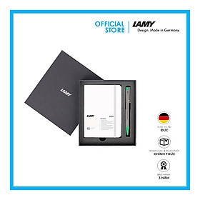 Gift Set Lamy Notebook A6 Softcover White + Lamy Logo Green - GSA6-Lo008