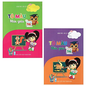 Combo Tô Màu Mẫu Giáo - Các Loại Thú: Tập 1 + 2 (Bộ 2 Tập)