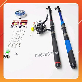 Combo bộ cần câu cá shimano kèm máy và phụ kiện docaucagiangnam