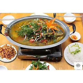 Mua Khay cá chép om dưa inox dùng được bếp điện từ