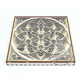 Mua Tranh gỗ lắp ghép Mandala mẫu 07