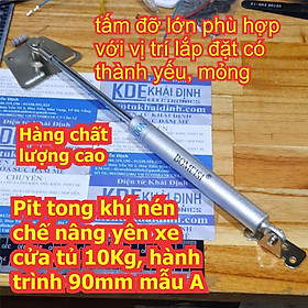 Mua Cây trợ lực thanh Pit tong khí nén chế nâng yên xe cửa tủ 10Kg  hành trình 90mm mẫu A kde6926