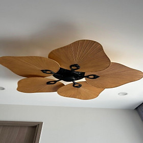 Mua Quạt trần cánh lá KLasse mẫu mới 52KSA 265 - hàng chính hãng - 5 chao đèn - có điều khiển từ xa - Động cơ DC tiết kiệm điện
