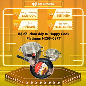 Mua BỘ NỒI CHẢO ĐÁY TỪ HAPPYCOOK PLATINUM HC05-CBPT - Hàng chính hãng