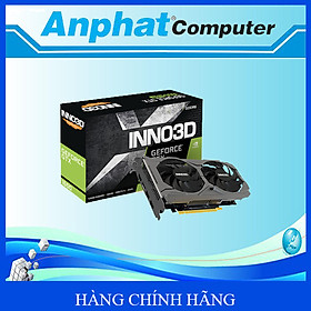 Card màn hình VGA INNO3D GTX 1650 4GB GDDR6 TWIN X2 OC 128bit (N16502-04D6X-171330N) - Hàng Chính Hãng