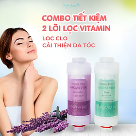 Mua  Kèm quà tặng  Bộ Lõi Lọc Nước Vòi Hoa Sen Vitamin C Daily Aqua - Combo 4 Mùi Hương