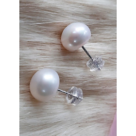 Bông tai bạc ngọc trai nuôi BHBT374