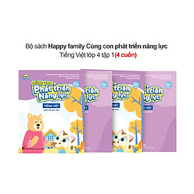 Nơi bán Bộ 4 cuốn Happy family Cùng con phát triển năng lực Tiếng Việt lớp 4 tập 1 - Giá Từ -1đ
