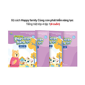 Bộ 4 cuốn Happy family Cùng con phát triển năng lực Tiếng Việt lớp 4 tập 1