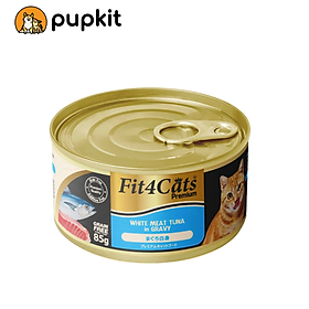 Súp Cá ngừ trắng đóng hộp cho mèo Fit4Cats Premium 85g Cao Cấp Thượng Hạng