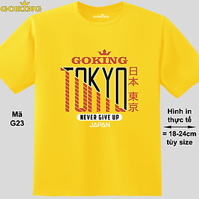 TOKYO, mã G23. Hãy tỏa sáng như kim cương, qua chiếc áo thun Goking siêu hot cho nam nữ trẻ em, áo phông cặp đôi, gia đình, đội nhóm