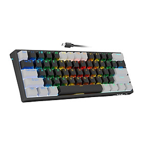 Mechanical Gaming Keyboard Clear Characters Hot Swappable for Desktop Laptop