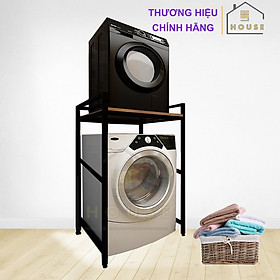Kệ Máy Giặt Máy Sấy 1 Tầng KMG08 Chính Hãng 9House Gỗ Chống Nước Khung Thép Tĩnh Điện Hàng Cao Cấp