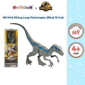 Đồ Chơi Jw Khủng Long Velociraptor Blue 12 Inch JURASSIC WORLD MATTEL