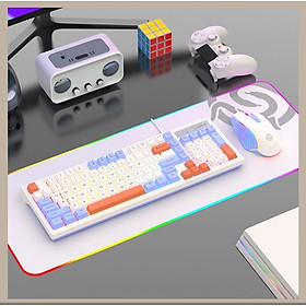 Mua Bộ bàn phím và chuột có dây K-SNAKE KM800 chuyên game thiết kế phím mini size với bản phối màu sắc mới lạ kèm led 7 màu