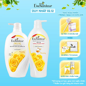 Combo Dầu Gội và Sữa tắm nước hoa Enchanteur Charming 650g/Chai