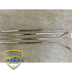 Nẹp Chân Kính Inox Cho Xe Attrage 2018 2019 2020 2021- Bộ 4 thanh