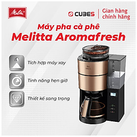 Mua Máy pha cà phê giấy lọc Melitta Aroma Fresh Copper - Tích hợp máy xay - Hàng nhập khẩu