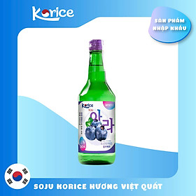 Rượu Soju Korice hương Việt Quất 12% 360ml