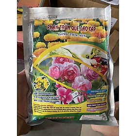Phân Bón Hữu Cơ Trùn Quế Viên Nén Dùng Cho Hoa Hồng Dạng Gói 1kg