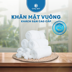 Mua Khăn mặt vuông 34 x 34 cm hút nước cực tốt - Khăn mặt Cotton Cao Cấp - Khăn khách sạn 5 sao - Khăn Cotton 100% thiên nhiên