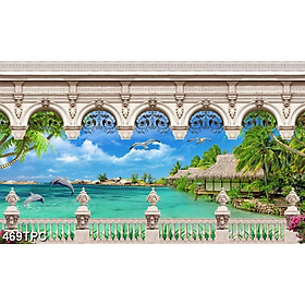 Tranh Dán Tường 3D Phào Chỉ - Có Sẵn Keo - TPC469