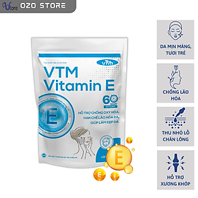 Viên uống bổ sung vitamin E VTM tăng cường sức khỏe, hỗ trợ chống oxy hóa, lão hóa da